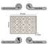 Elanor Gray Entryway Indoor Front Door Authentic Turkish Premium Quality Rugs Washable Boho Entrance Mat with Non Slip TPE Backing