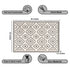 Elanor Gray Entryway Indoor Front Door Authentic Turkish Premium Quality Rugs Washable Boho Entrance Mat with Non Slip TPE Backing