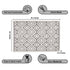 Floral Aura Entryway Indoor Front Door Premium Turkish Rugs Washable Entrance Mat for Traction Support with Non Slip TPE Backing