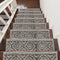 Anastacia Dark Gray Stair Tread Premium Turkish Rugs Machine Washable with Rubber Backing