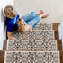 FLorence Beige/Gray Authentic Turkish Premium Quality Stair Rugs - Medium Pile - Machine Washable Indoor Carpet Stair Treads