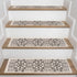 FLorence Beige/Gray Authentic Turkish Premium Quality Stair Rugs - Medium Pile - Machine Washable Indoor Carpet Stair Treads