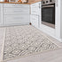 Aida - Machine Washable 2 Piece Premium Turkish Kitchen Rug Set with Non Slip TPR Backing