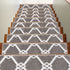 Octavia Gray/White Authentic Turkish Premium Quality Stair Rugs - Medium Pile - Machine Washable Indoor Carpet Stair Treads-Multi Pack Sets With TPE Backing
