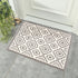 Elanor Gray Entryway Indoor Front Door Authentic Turkish Premium Quality Rugs Washable Boho Entrance Mat with Non Slip TPE Backing