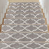 Beatrice Gray/White Authentic Turkish Premium Quality Stair Rugs - Medium Pile - Machine Washable Indoor Carpet Stair Treads-Multi Pack Sets With TPE Backing