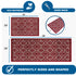 Red Bodrum - Premium Turkish Bathroom Rug Set