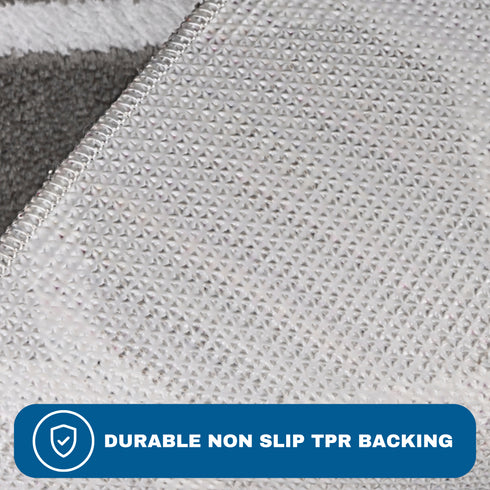 Gray Hollow - Premium Turkish Bathroom Rug Set