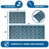 Blue Flame - Premium Turkish Bathroom Rug Set