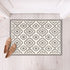 Elanor Gray Entryway Indoor Front Door Authentic Turkish Premium Quality Rugs Washable Boho Entrance Mat with Non Slip TPE Backing