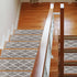 Beatrice Gray/White Authentic Turkish Premium Quality Stair Rugs - Medium Pile - Machine Washable Indoor Carpet Stair Treads-Multi Pack Sets With TPE Backing