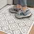 Floral Aura Entryway Indoor Front Door Premium Turkish Rugs Washable Entrance Mat for Traction Support with Non Slip TPE Backing