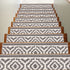 Camilla Gray/White Authentic Turkish Premium Quality Stair Rugs - Medium Pile - Machine Washable Indoor Carpet Stair Treads-Multi Pack Sets With TPE Backing