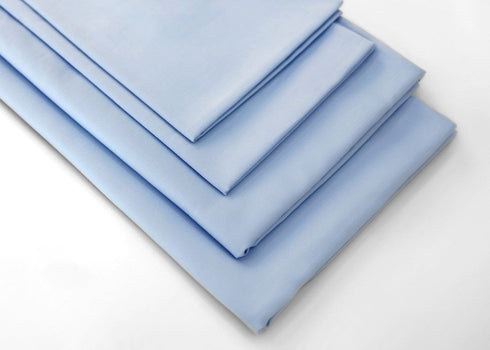 Signature 100% Cotton Sheets - 4 Piece - Sheet & Pillowcase Sets - Blue - Full Size Sheet Sets - Full Size Cotton Sheets - Hotel Luxury - Organic Cotton Sheets - Cooling Sheets - Full Size Bed Sheets