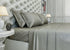 Signature 100% Cotton Sheets - 4 Piece - Sheet & Pillowcase Sets - Grey Sheets Queen Set - Hotel Luxury - Organic Cotton Sheets - Cooling Sheets - Extra Soft - Queen Bed Set - Deep Pocket Queen Sheets