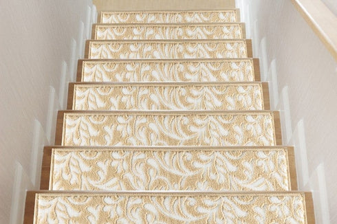 Primrose - Low Pile Beige Staircase Step Treads