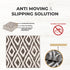 Meadow Gray & White Geometric Indoor Front Door Rug Washable Indoor Doormat for Entrance with Non Slip Rubber Backing