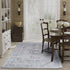 Light Grey & Blue Farmhouse Area Rug