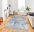 4' x 6' Water Aura Blue & Gray Modern Low Pile Area Rug