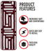 Red & White Staircase Step Treads Set of 13