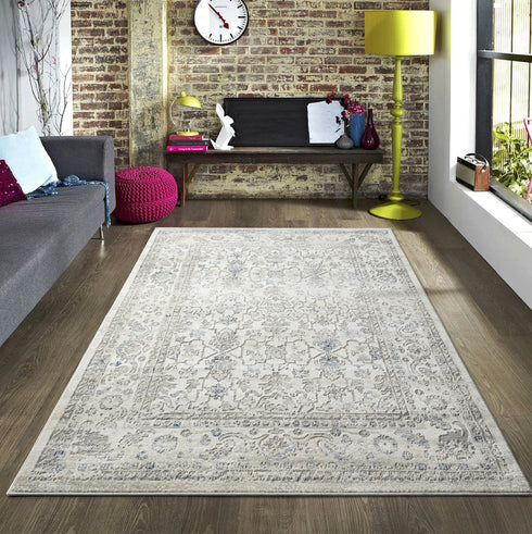 Lilibeth Beige Farmhouse Area Rug
