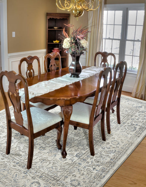 Lilibeth Beige Farmhouse Area Rug