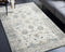 Modern Vintage Blue & Beige Area Rug