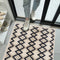 White & Blue Entryway Indoor Front Door Rugs Washable Indoor Doormat for Entrance with Non Slip Rubber Backing