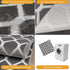 Gray & White Modern Indoor Front Door Rug Washable Indoor Doormat for Entrance with Non Slip Rubber Backing