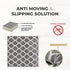 Gray & White Modern Indoor Front Door Rug Washable Indoor Doormat for Entrance with Non Slip Rubber Backing