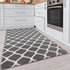Willow - Machine Washable 2 Piece Premium Turkish Kitchen Rugs Set with Non Slip TPR Backing