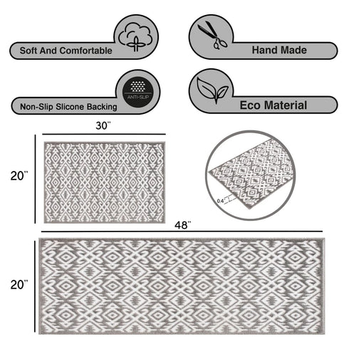 Olivia - Premium Turkish Bathroom Rug Set