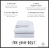 Signature 100% Cotton Sheets - 4 Piece - Sheet & Pillowcase Sets - White Sheets - Queen Bed Set - Hotel Luxury - Organic Cotton Sheets - Cooling Sheets - Extra Soft - Deep Pocket Queen Sheets