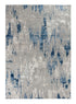 2' x 3' Water Aura Blue & Gray Modern Low Pile Area Rug