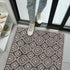 Anatstacia Dark Gray Entryway Indoor Front Door Authentic Turkish Premium Quality Rugs Washable Boho Entrance Mat with Non Slip TPE Backing