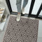 Dark Gray Entryway Indoor Front Door Rugs Washable Diamond Indoor Doormat with Non Slip Rubber Backing
