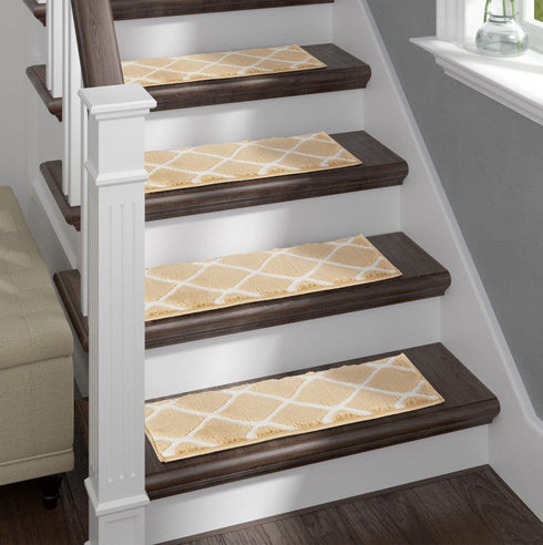 Beige Willow Premium Turkish Quality Soft Stair Treads for wooden steps