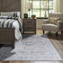 Light Grey & Blue Farmhouse Area Rug