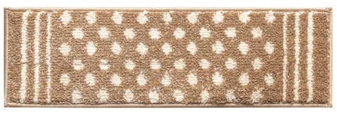 Light Polkadot - Deep Pile Shag Stair Rugs