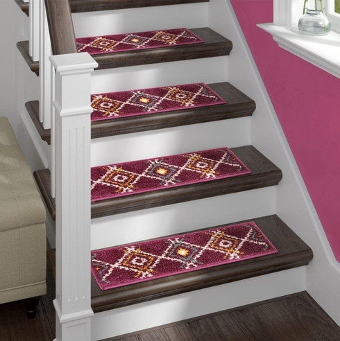 Purple Aura - Deep Pile Indoor Stair Treads with Double Sided Tape