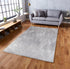 9' x 12' Water Aura Gray Modern Wavy Low Pile Area Rug