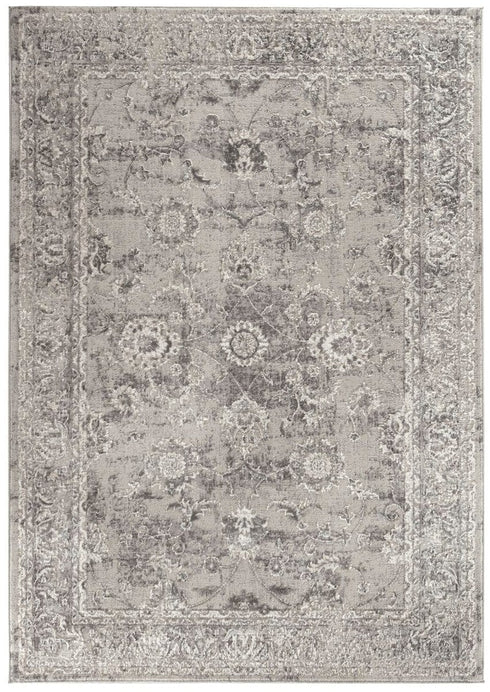 2' x 3' Light Gray Farmhouse Area Rug