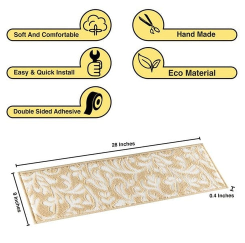 Primrose - Low Pile Beige Staircase Step Treads