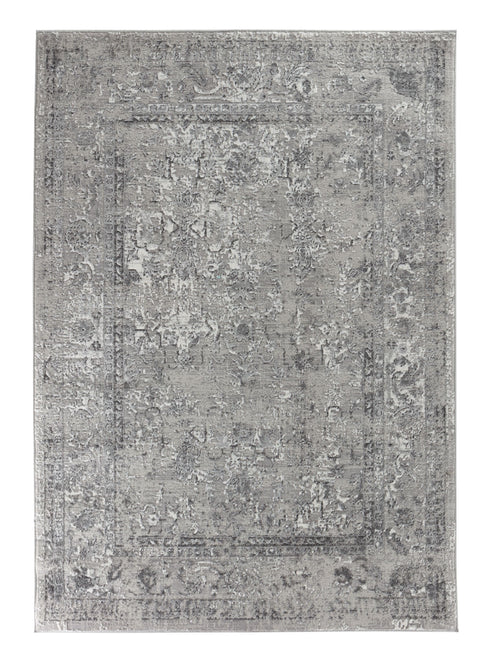 4' x 6' Anatolia's Tomb Gray Low Pile Distressed Area Rug