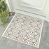 Floral Aura Entryway Indoor Front Door Premium Turkish Rugs Washable Entrance Mat for Traction Support with Non Slip TPE Backing