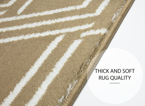 Beige Indoor Carpet Stair Runners (Set of 13)