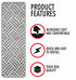 Gray & White Staircase Step Treads (Set of 13)
