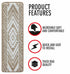 Gold & White Forest Stair Treads (Set of 13)