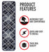 Navy Blue Frost Carpet Stair Treads (Set of 13)