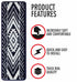 Blue & White Floral Stair Treads (Set of 13)